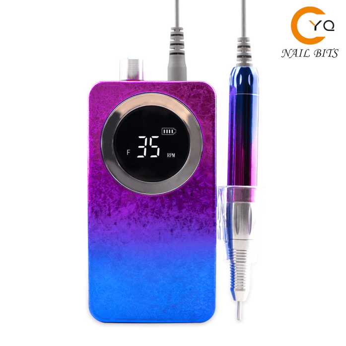 Personlized Products Nail Machine Drill Manicure - Best Nail Drill Machine 35000RPM Portable Nail Efile – Yaqin