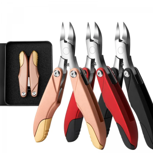 Custom Titanium Acrylic Nail Clipper Cutter Scissors Set Best Seller Professional Nail Cuticle Nippers