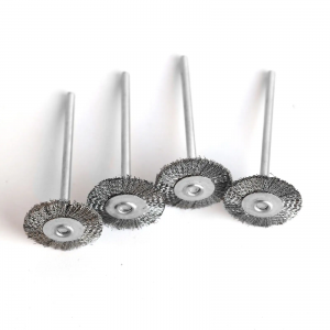 Silvery Metal Disk Nail Drill Bits Accessories 15mm 20mm 25mm 35mm Electric Rotating Cleaning Brush