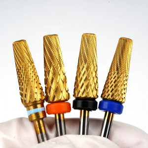 5 in 1 Pro Gold Tungsten Carbide Nail Drill Bit