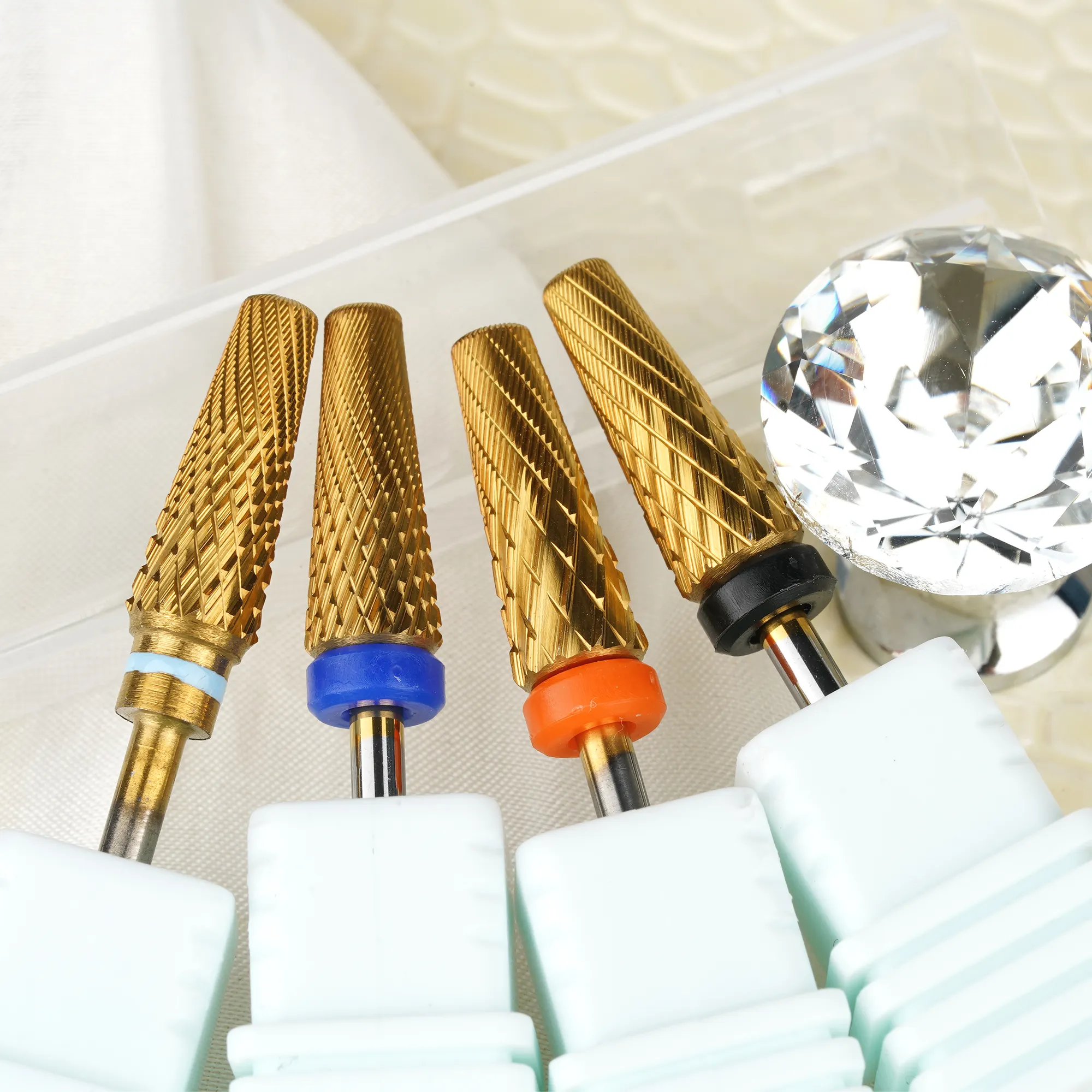 How to properly remove rhinestone nails with nail drill