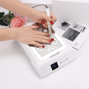 White/Pink 85W Nail Dust Collector Professional Vacuum Extractor Powerful Nails Suction Fan