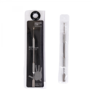 2 Ways Special Stainless Steel Nail Care Cuticle Remover Cuticle Pusher Manicure Pedicure Treatment
