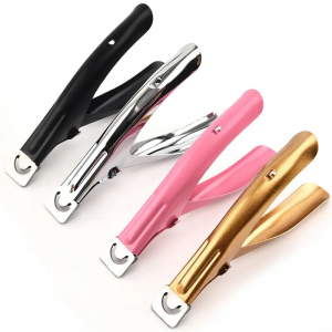 Stainless Steel U-shaped French Nail Clipper Nail Extension Edge Cutters Artificial Nail Tip Cutters