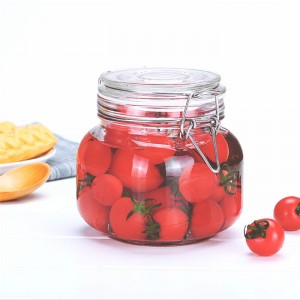 Multifunctional Glass Food Storage Jars Airtight Lid