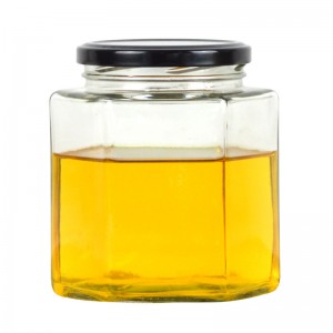 100ml 180ml 280ml 380ml 500ml Hexagon Glass Honey Jar
