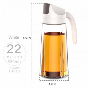 22 Ounce Glass Oil Bottle With Automatic Cap