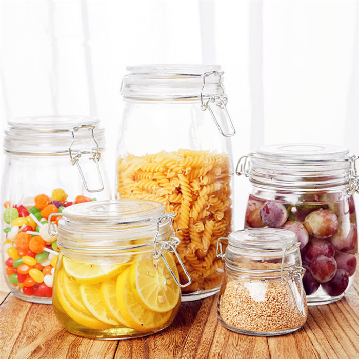 Wholesale Multifunctional Glass Food Storage Jars Airtight Lid Manufacturer  and Supplier