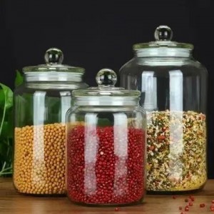 China Wholesale Glass Milk Container With Lid Manufacturers Suppliers -  2L 3L 5L 8L 10L  Kitchen Household Octagonal Bottle Clear Glass Storage Jar  – Yanru Glass