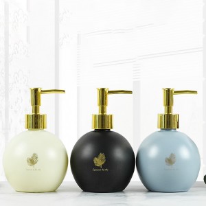 13oz Glass Liquid Soap Dispenser Pump Bottle For Cosmetic