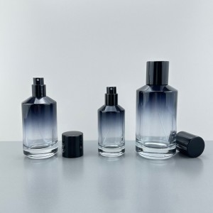Luxury 30ml 50ml 100ml Gradient Round Glass Perfume Bottles