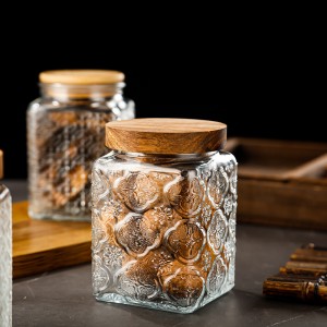 750ml Luxury Glass Airtight Jar Storage Jar Snack Dried Fruit Jar Sub-bottling