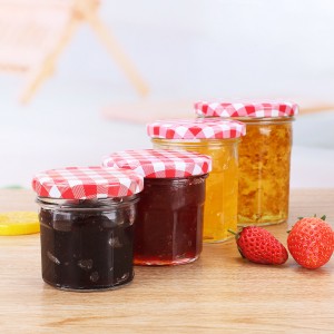 Transparent Strawberry Jam Glass Jar Pickles Glass Bottle
