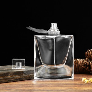 High Quality Quadrilateral 70ml Perfume Bottle Glass