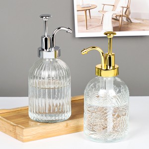 Premium 12 Ounce Glass Lotion Soap Dispenser – Versatile for Essential Oils, Lotions, and Liquid Soaps