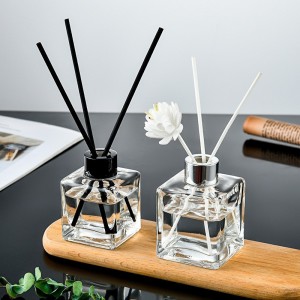 flacon diffuseur Square glass reed diffuser bottles