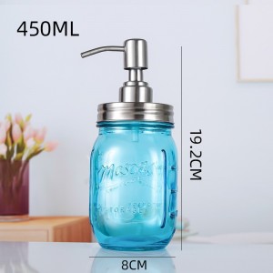 Mason Jar 8oz Soap Dispenser with Stainless Steel Pump