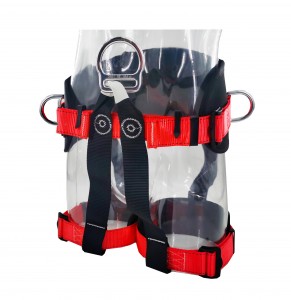 QS031A CE certificate construction style positioning harness with comfort pad Confortable Climbing harness
