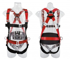 QS002 EN361 compliant full body harness with 3 points for fall arrester