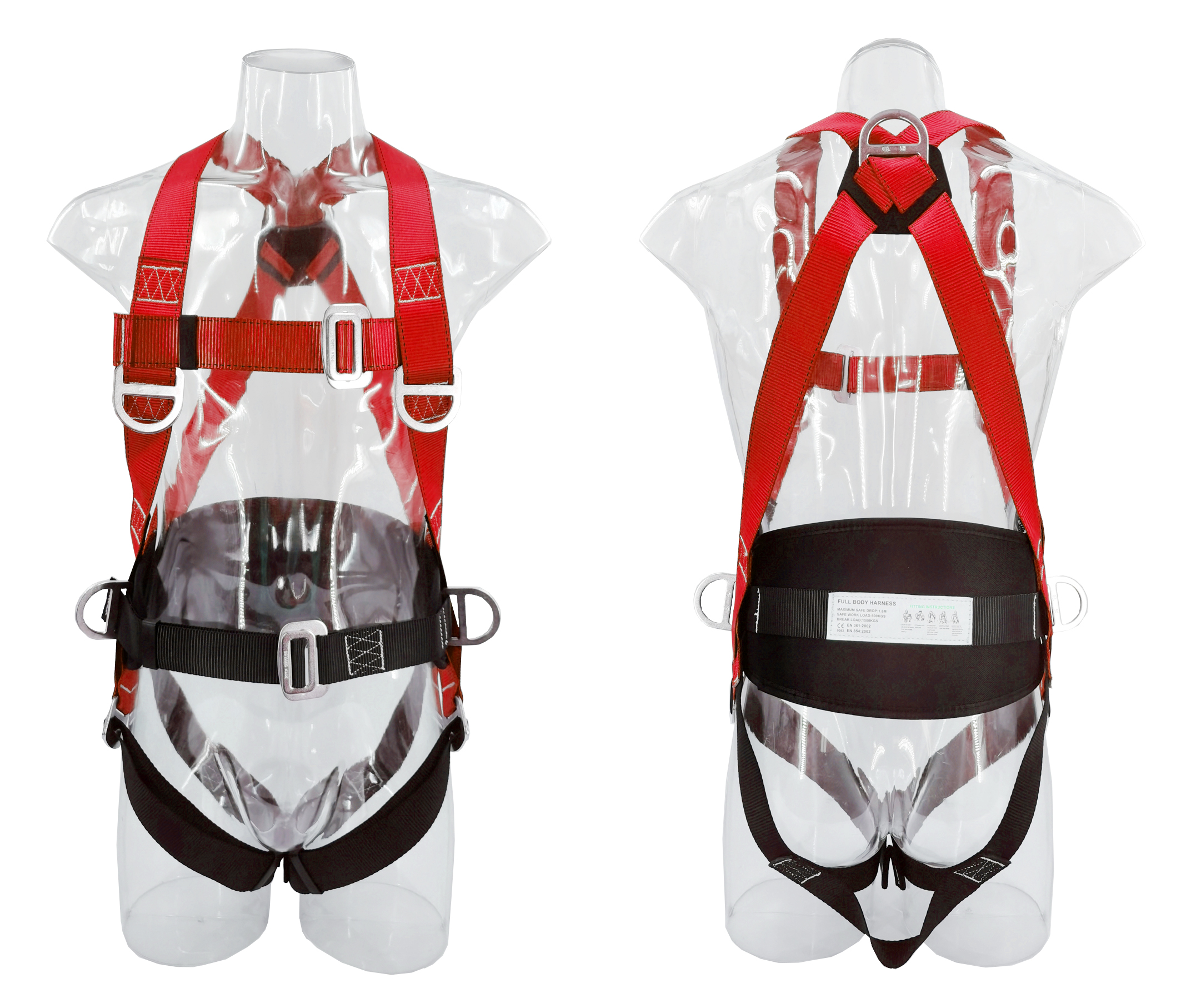 China QS005 Safety belt made by 100% polyester body harness for fall arrest  equipment Manufacturer and Supplier