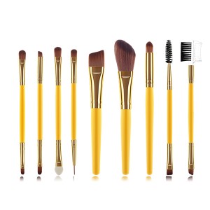 Wholesale Dual End Brush –  9pcs Nylon Hair Make up Brushes Set Makeup Tools with dual end brushes – Yrsooprisa
