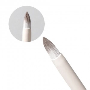 Wholesale Single Makeup Brush Synthetic Hair Aluminum Tube Birch Handle Luxury Pencil Concealer Makeup Brush