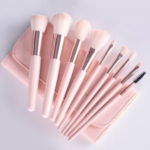 New Pink Makeup Tools Complete Make up Brush Set with Cosmetic Bag
