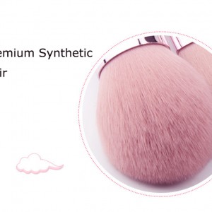New Quality Retractable Foundation Brush Pink Mini Face Flat Kabuki Brush Makeup Tool