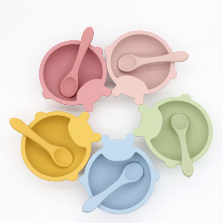 100% Original Suction Silicone Baby Bowl With Spoon Set - Baby Suction Bowl Silicone Feeding Bowl | YSC – Yuesichuang