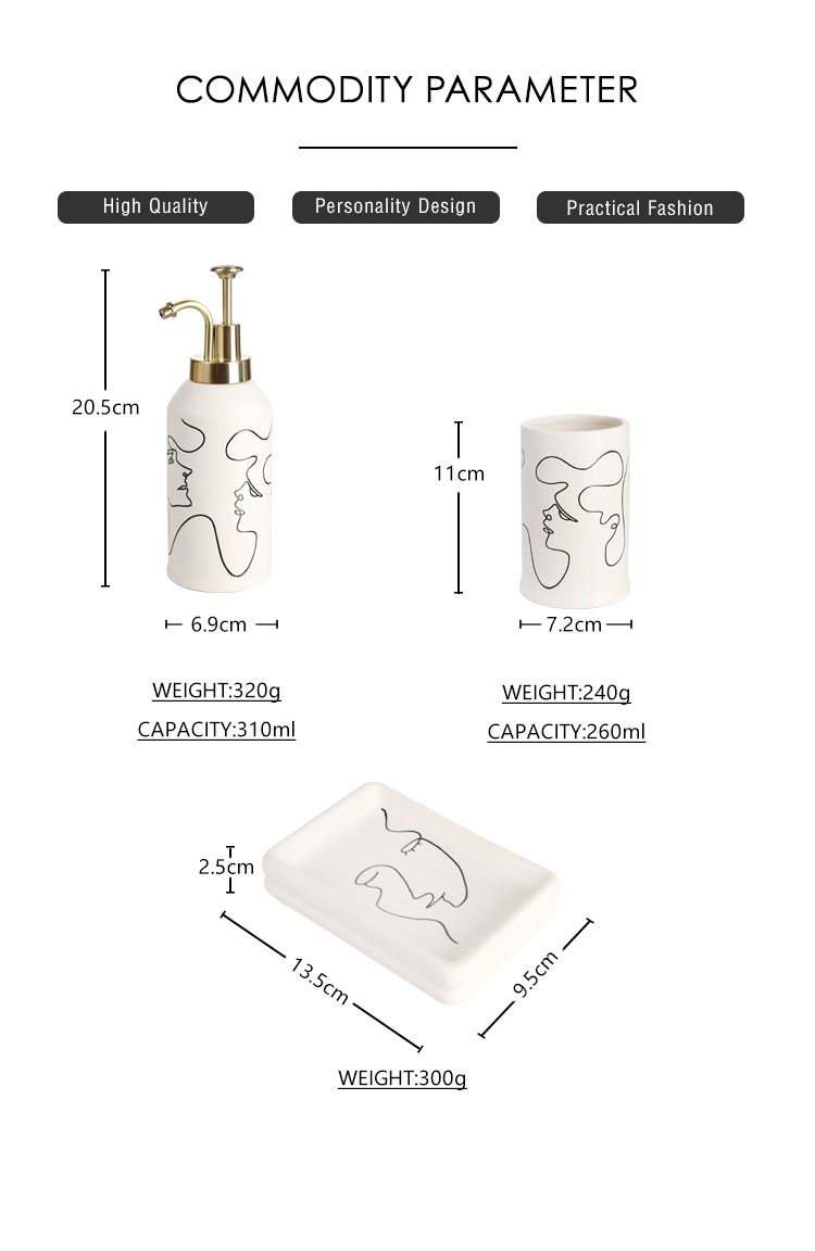 ODM-Simple-Lines-Human-Faces-Ceramic-Bathroom-Set-xq (2)