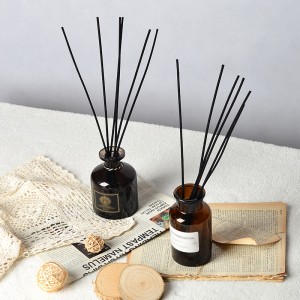 Wholesale Customized Home Decoration Air Freshener Black Fragrance Rattan Reed Stick Aroma Diffuser And Reed Diffuser