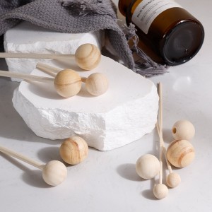 Home Decor Air Freshener Natural Wooden Beads with Rattan Diffuser Sticks