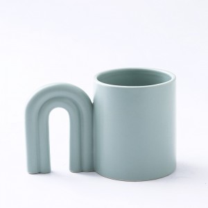 Arch handle Design Nordic Personalized Creative Coffee Mugs Custom Logo Ceramic Cup