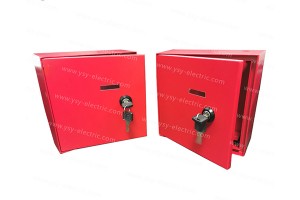 Factory wholesale Progressive Stamping - Custom Steel Fire Safety Enclosure Box With Red Powder Coated – YSY