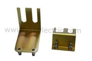 factory Outlets for Progressive Stamping - Yellow Anodized Aluminum Laser Cutting Mounting Bracket – YSY