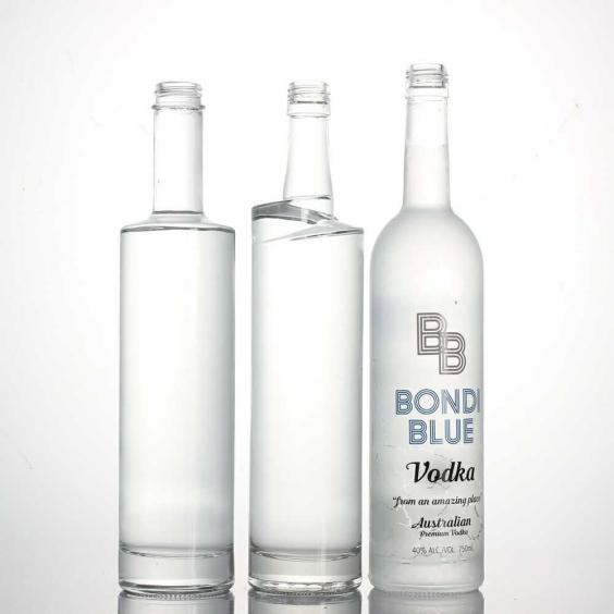 750ml Vodka glass bottle