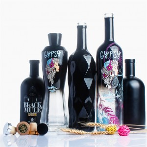 Liquor glass bottles