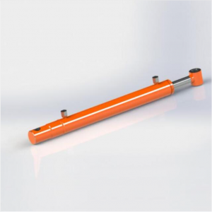 Double acting hydraulic cylinder for baler