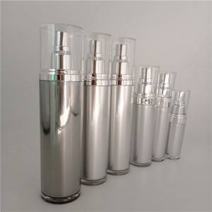 Hot New Products China 30ml 50ml 100ml 121ml 50g Bamboo Acrylic Double Wall White Cosmetic Bottle
