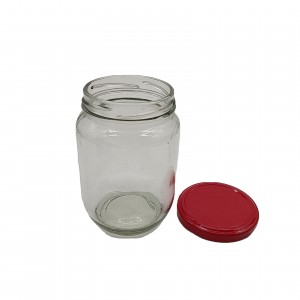 High quality twist off caps for honey glass jar with factory price jam glass bottle