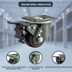 YTOP – roulettes industrielles robustes de 3 pouces, fourniture directe d'usine