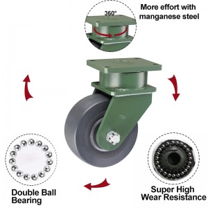 Industrijski kotač od najlona za teške uvjete rada od 10 tona