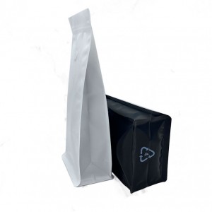 Private Label Coffee Bags Flat Bottom Zipper Bag coffee bean packaging coffee bag with valve