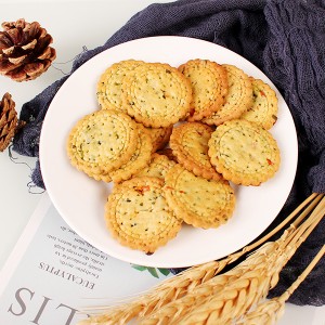 Vegetable round biscuits
