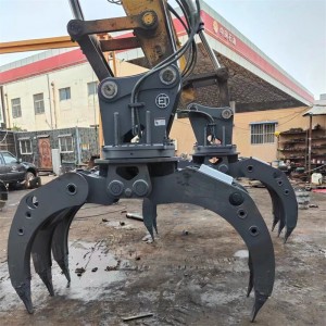 Excavator Hydraulic Rotating Log Grapple
