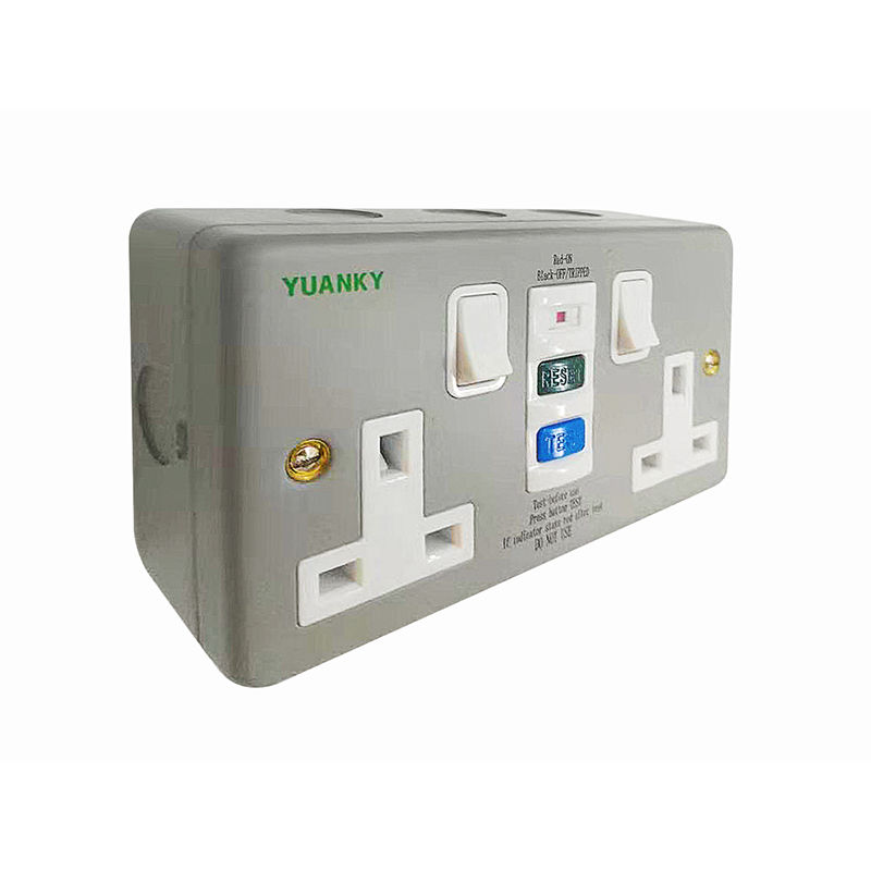 China Cheap price Control And Protection Switch - Wholesale UK safety Box type 13A 30mA RCD Protected Safety Socket – Hawai