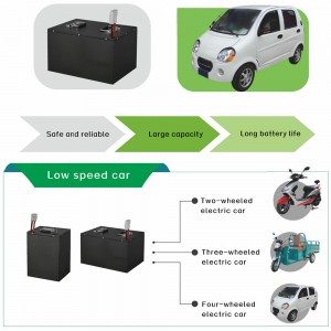 300W-1000W 800W-1500W 1500W-3000W 48V 60V 72V Lithium iron phosphate LiFePo4 battery Low-speed vehicle battery