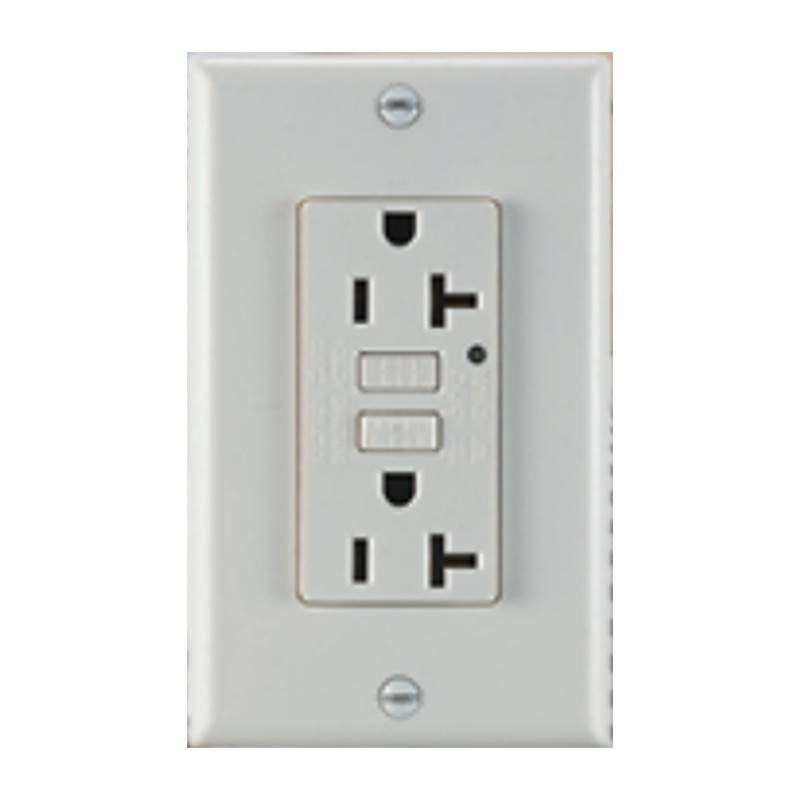 High Quality Indoor Lighting Fitting - GFCI manufacturer OEM 16A 20A with or without LED light indicator Ground Fault Circuit Interrupters switch – Hawai