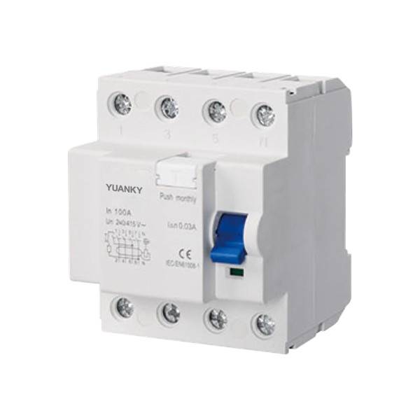 Factory Free sample Dc Mcb - RCCB HW24 factory 2P 4P 16A-100A residual current device RCD – Hawai