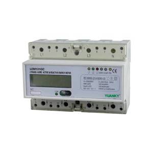 Meter Electrical supply 10(60) DIN Rail Three Phase Electronic Active & Reactive Integration Energy Meter